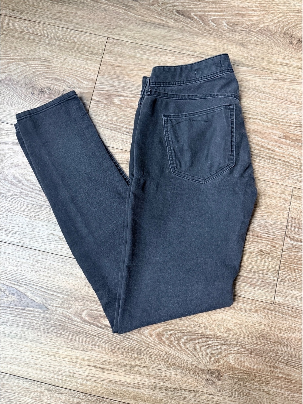 H&M &Denim Skinny Ankle Jeans Black Regular Waist 28 - Picture 3 of 4